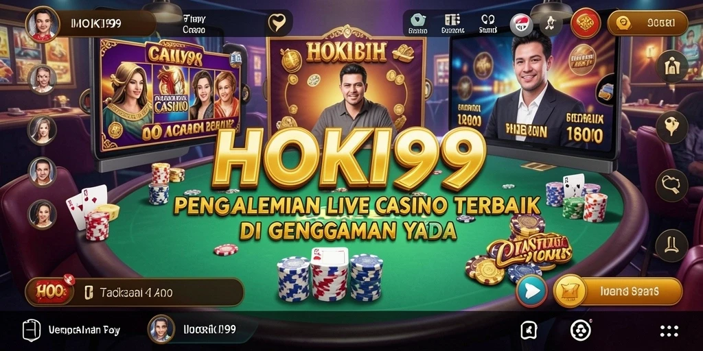 Tampilan menarik dari gameplay Live Casino HOKI99 yang mendebarkan.