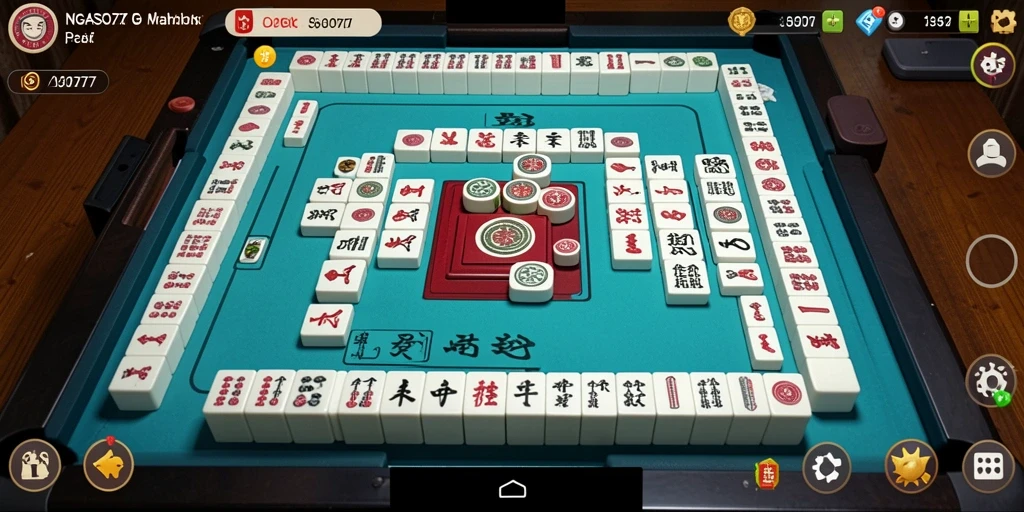 Screenshot gameplay NGASO77 yang menampilkan keseruan permainan Mahjong.